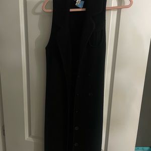Dvf sleeveless double breasted dress